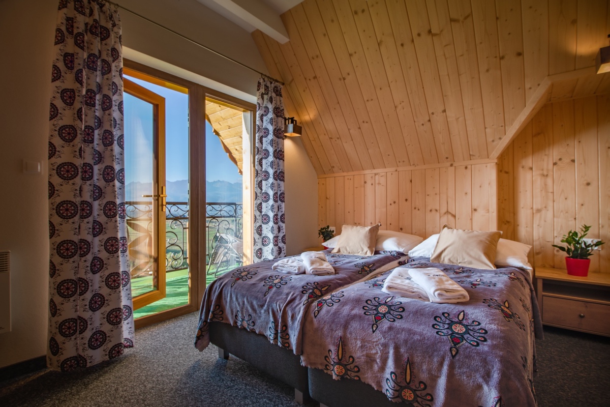 Domki u Skowyrów pokój z widokiem